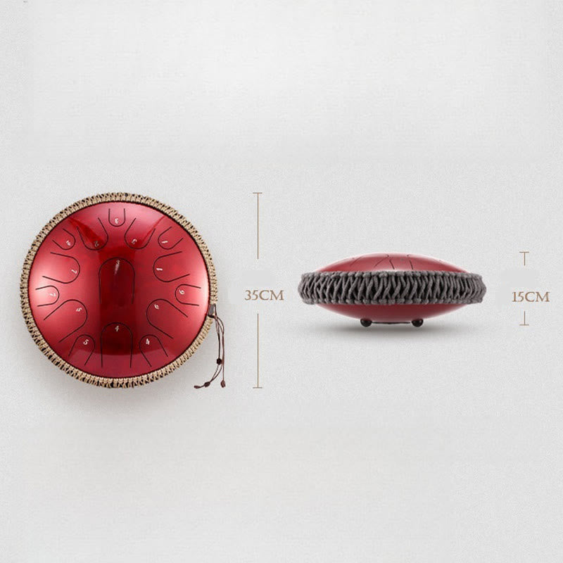 Buddha Stones Steel Tongue Drum Sound Healing Mindfulness Meditation Drum Kit 15 Note 14 Inch Percussion Instrument - image 12