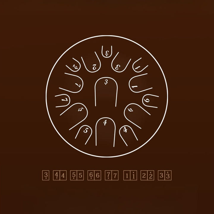 Buddha Stones Steel Tongue Drum Sound Healing Mindfulness Meditation Drum Kit 15 Note 14 Inch Percussion Instrument - image 13