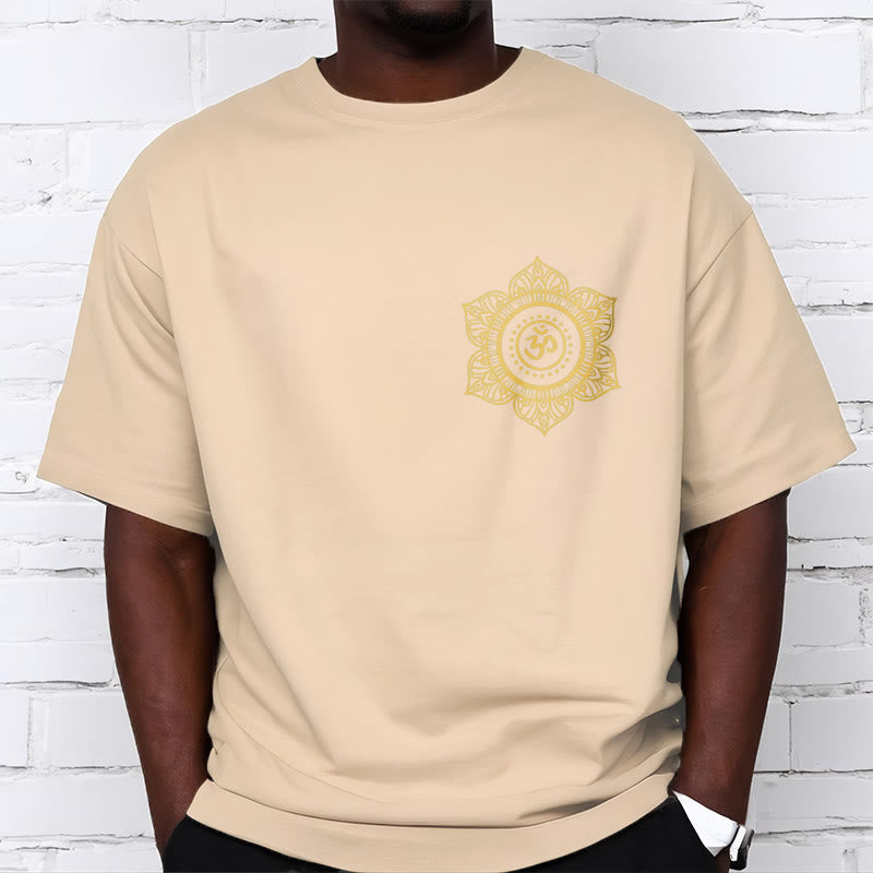 Buddha Stones Golden Mandala OM Pattern Tee T-shirt - image 11