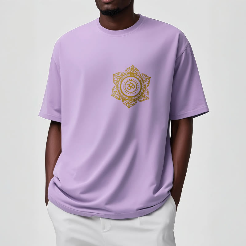 Buddha Stones Golden Mandala OM Pattern Tee T-shirt - image 17