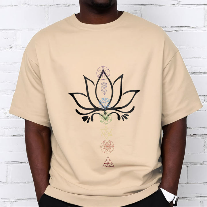 Buddha Stones Lotus Sacred Geometry Tee T-shirt - image 9