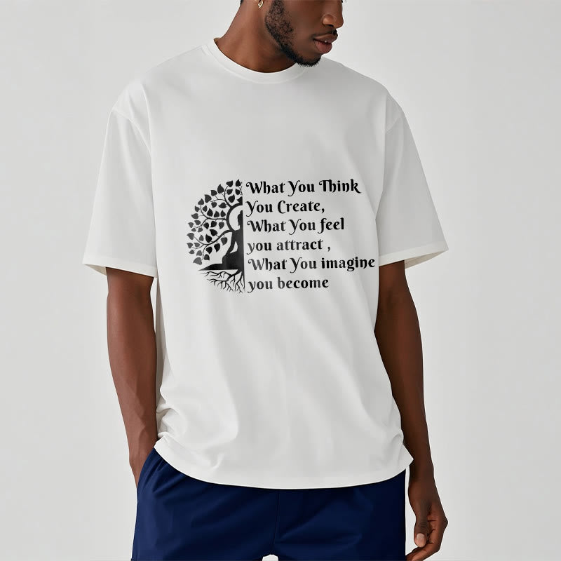 Buddha Stones Half-meditation Buddha Tree Tee T-shirt - image 1