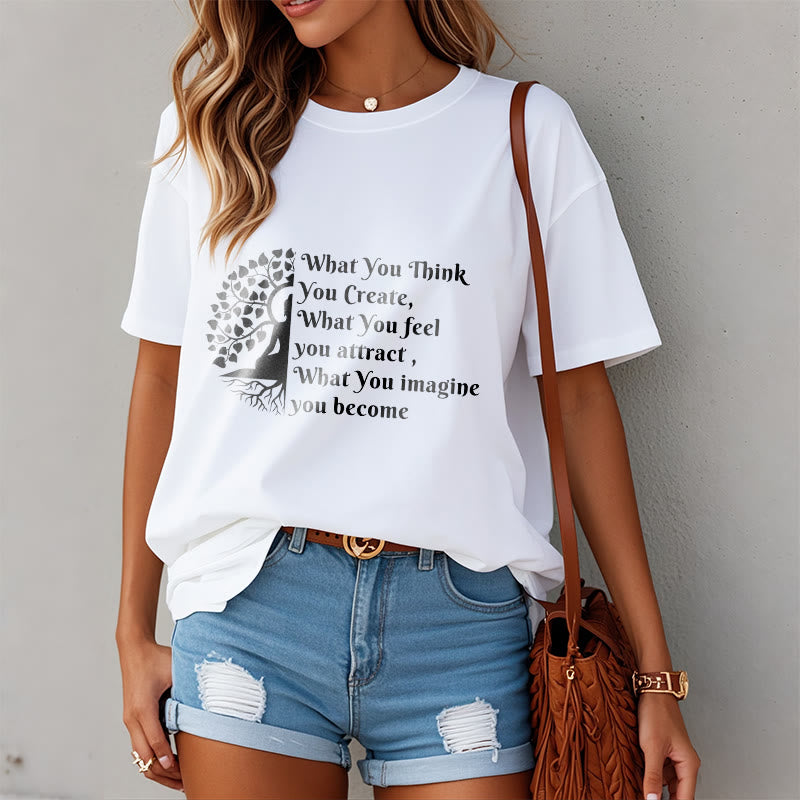 Buddha Stones Half-meditation Buddha Tree Tee T-shirt - image 2