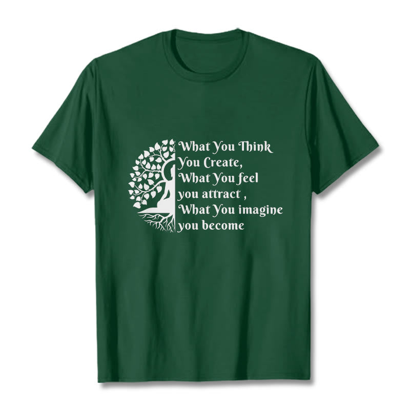 Buddha Stones Half-meditation Buddha Tree Tee T-shirt - ForestGreen - 2XL - image 10