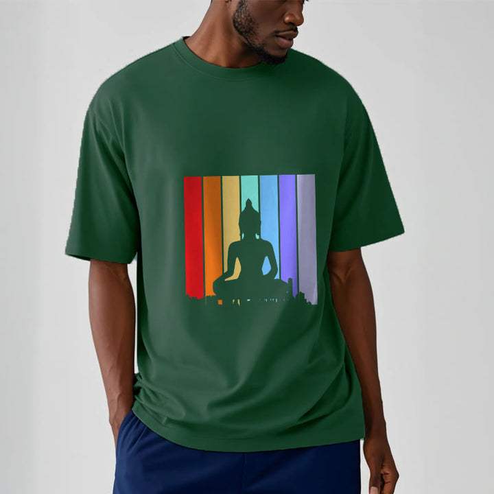 Buddha Stones Meditation Buddha Rainbow Tee T-shirt - image 11