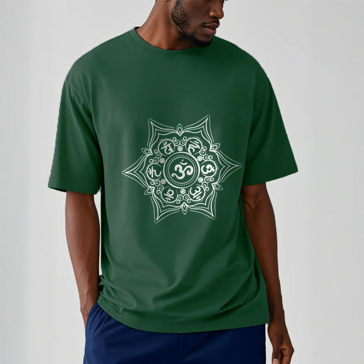 Buddha Stones Mandala Om Mani Padme Hum Tee T-shirt - image 1