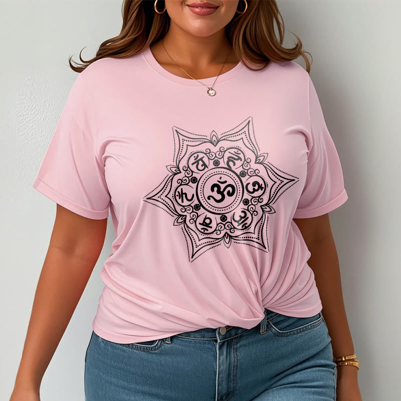 Buddha Stones Mandala Om Mani Padme Hum Tee T-shirt - image 13