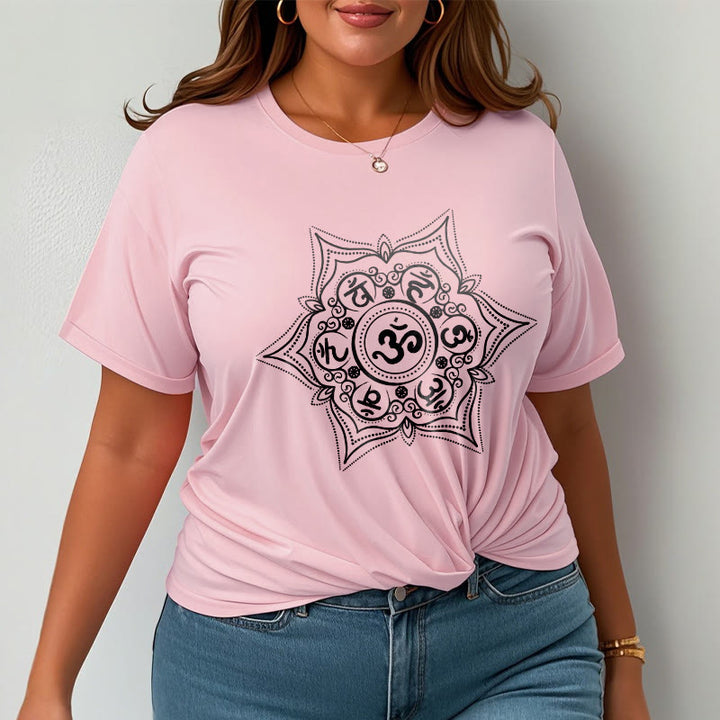 Buddha Stones Mandala Om Mani Padme Hum Tee T-shirt - image 13