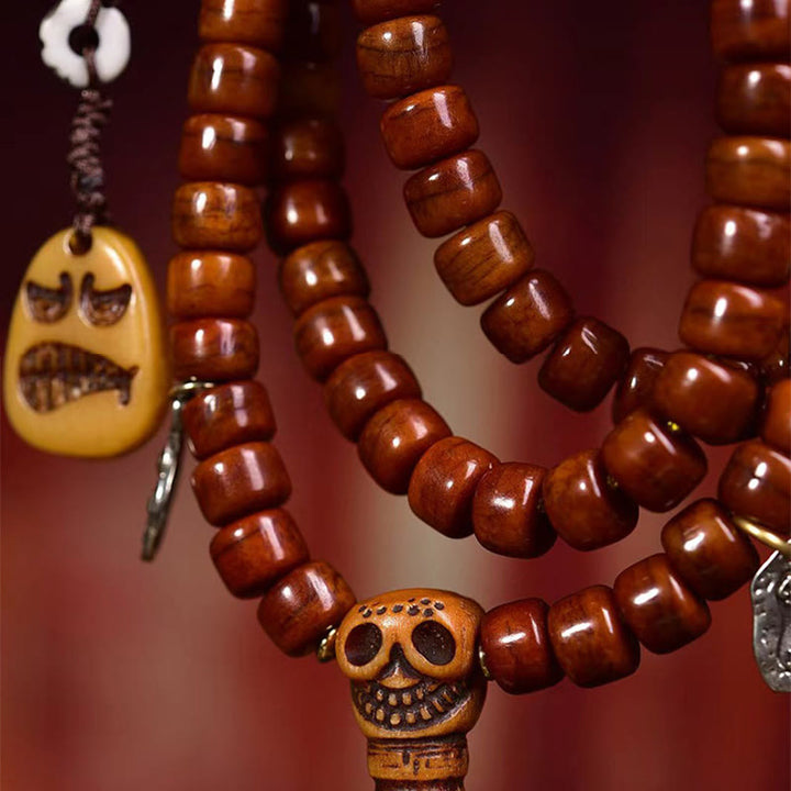 Buddha Stones Tibet 108 Beads Bone Beads Dzi Bead Strength Mala - image 3