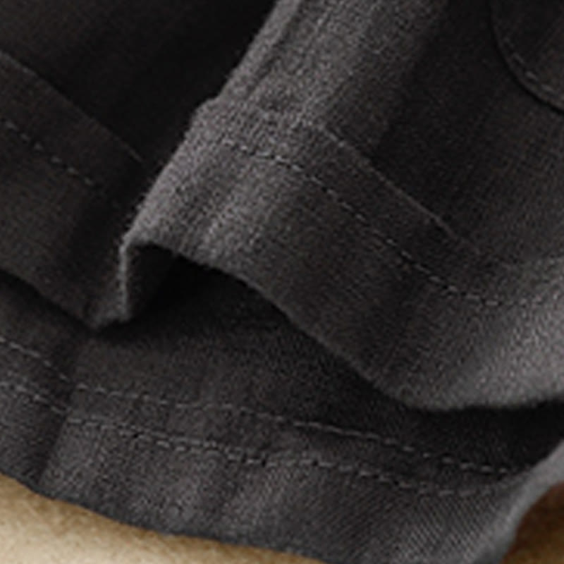 Buddha Stones Summer Casual Plain Cotton Linen Women's Elasti Straight Shorts With Pockets - image 22