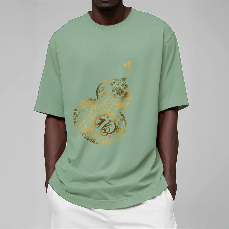 Buddha Stones Gourd Fu Character Design Tee T-shirt - image 15