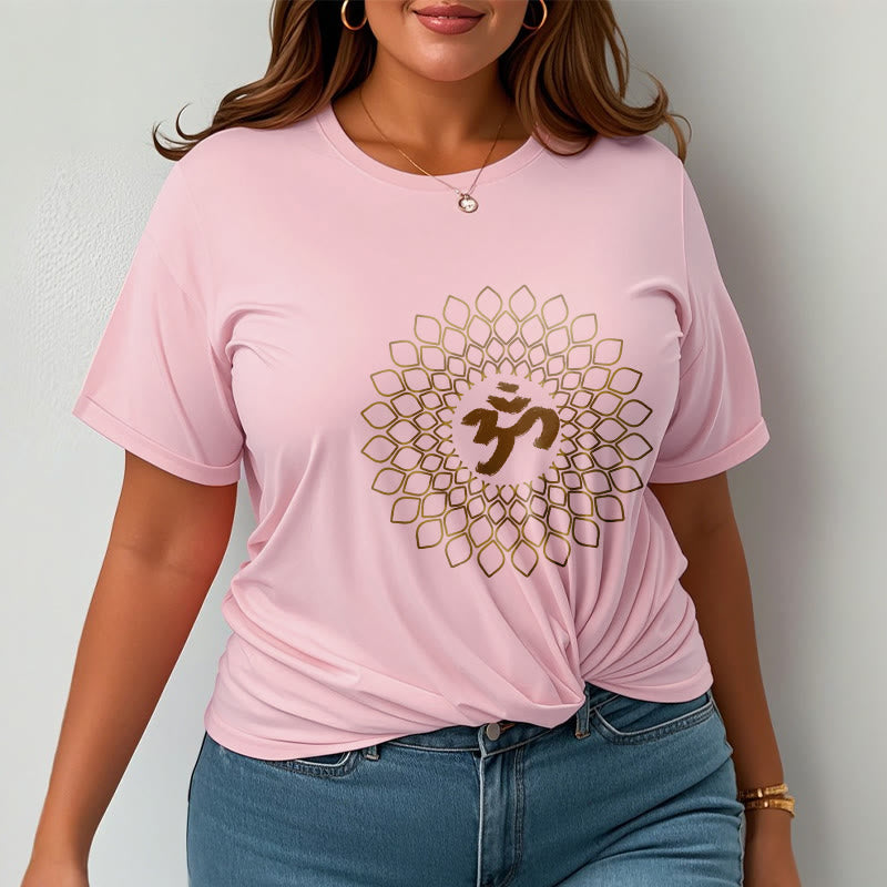 Buddha Stones Rhombus OM Design Tee T-shirt - image 13