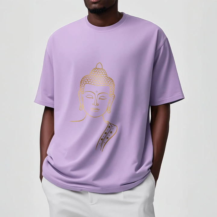Buddha Stones Golden Buddha In Deep Meditation Tee T-shirt - image 17