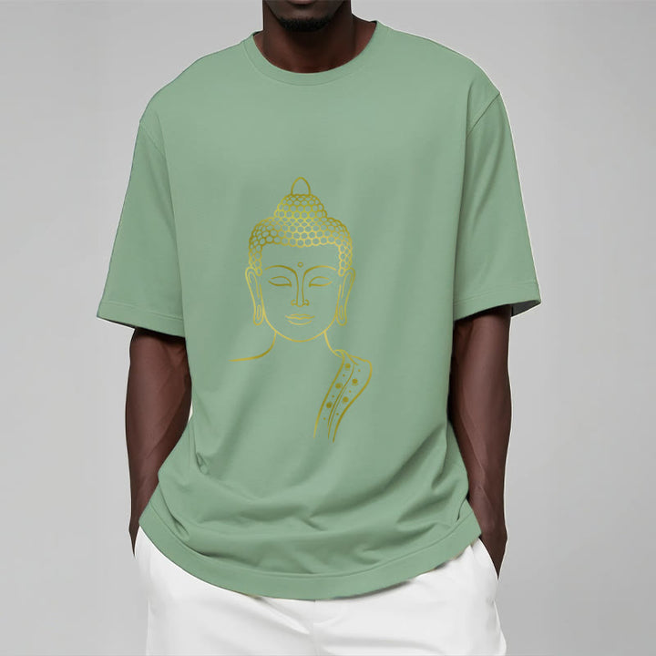 Buddha Stones Golden Buddha In Deep Meditation Tee T-shirt - image 15