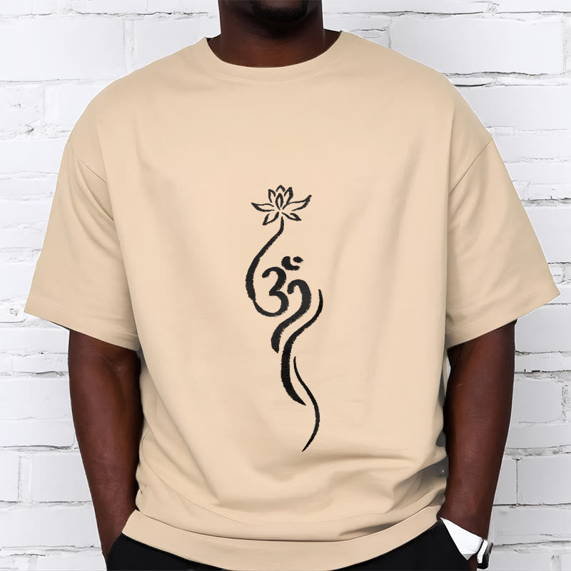 Buddha Stones Lotus Flower Om Design Tee T-shirt - image 8