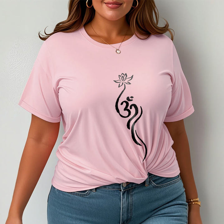 Buddha Stones Lotus Flower Om Design Tee T-shirt - image 13