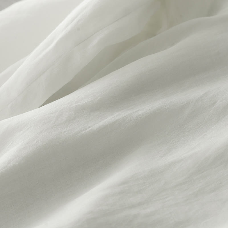 Buddha Stones Commute Solid Color Lace Embroidery Design Cotton Women's Wide Leg Cropped Pants With Pockets - image 5