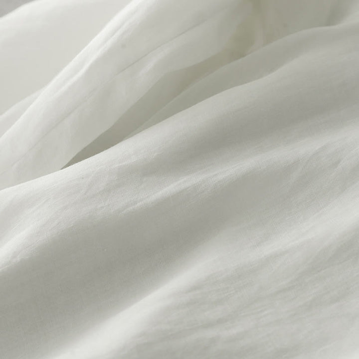 Buddha Stones Commute Solid Color Lace Embroidery Design Cotton Women's Wide Leg Cropped Pants With Pockets - image 5