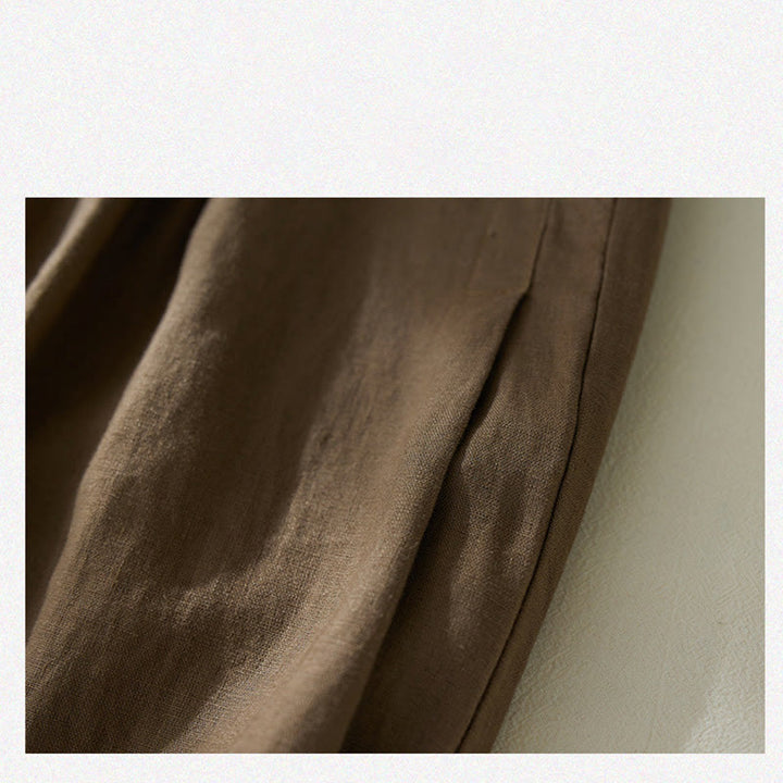 Buddha Stones Commute Pure Color High Waist Women's Harem Pants With Pockets - image 4