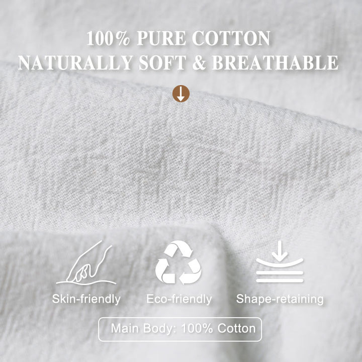 Buddha Stones Pure Cotton Small Clouds Gathered Women's Elastic Waist Harem Pants - image 3