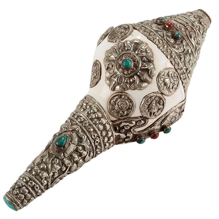 Tibetan Natural Shankha Conch Shell Seashell Wealth Lucky Home Decoration - image 17