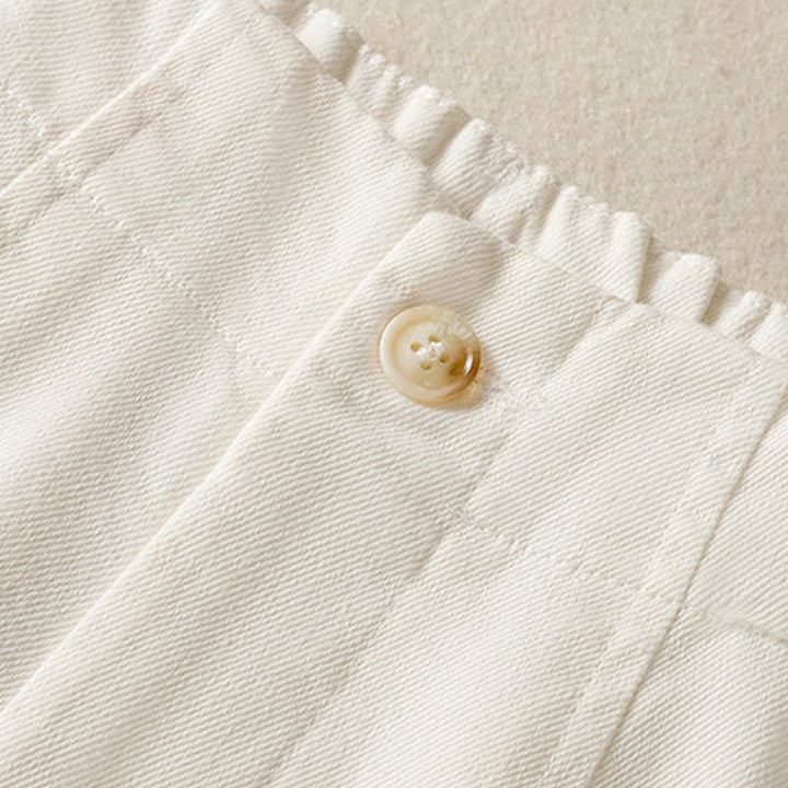 Buddha Stones Casual Lace Patchwork Design High Waist Women's Wide Leg Ankle-Length Pants With Pockets Zipper - image 4