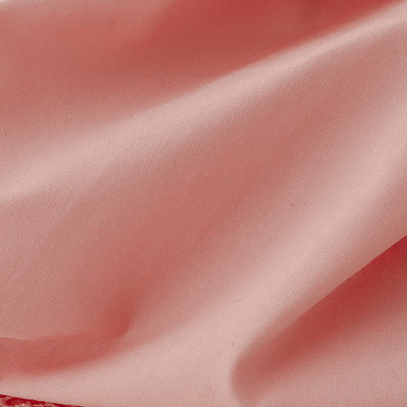 Buddha Stones Commute Plain Lace Patchwork Drawstring Design Women's Wide Leg Cotton Ankle-Length Pants With Pockets - image 6