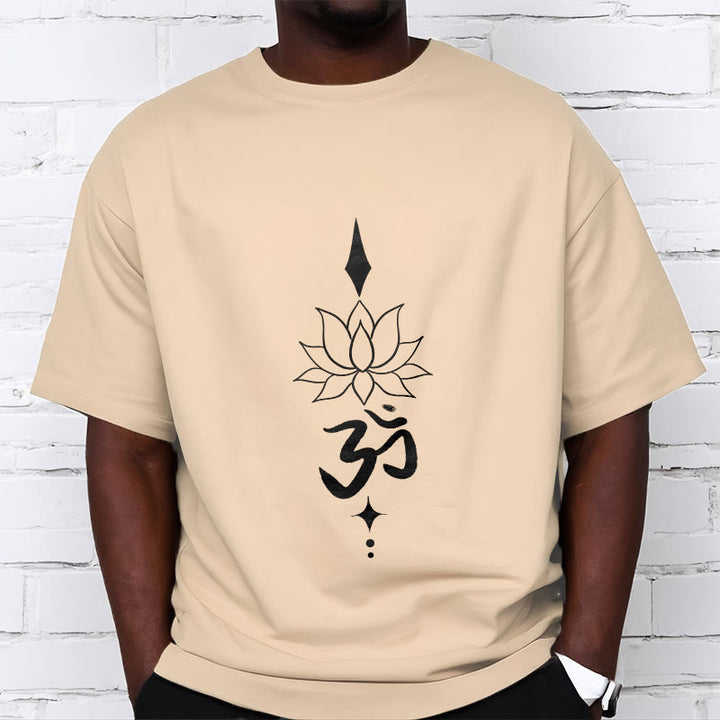 Buddha Stones Om Symbol Lotus Tee T-shirt - image 12