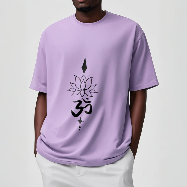 Buddha Stones Om Symbol Lotus Tee T-shirt - image 17