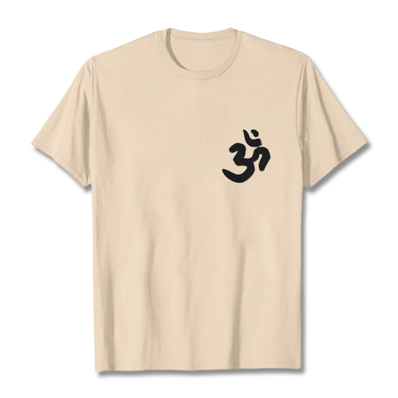 Buddha Stones Om Symbol Sanskrit Tee T-shirt - Bisque - 2XL - image 11