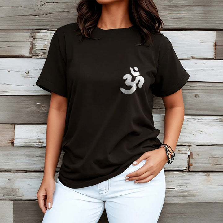 Buddha Stones Om Symbol Sanskrit Tee T-shirt - image 6