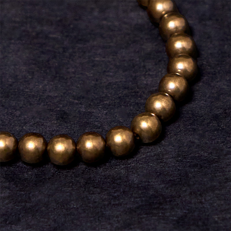 Buddha Stones Retro Pure Copper Brass Luck Bracelet - image 6