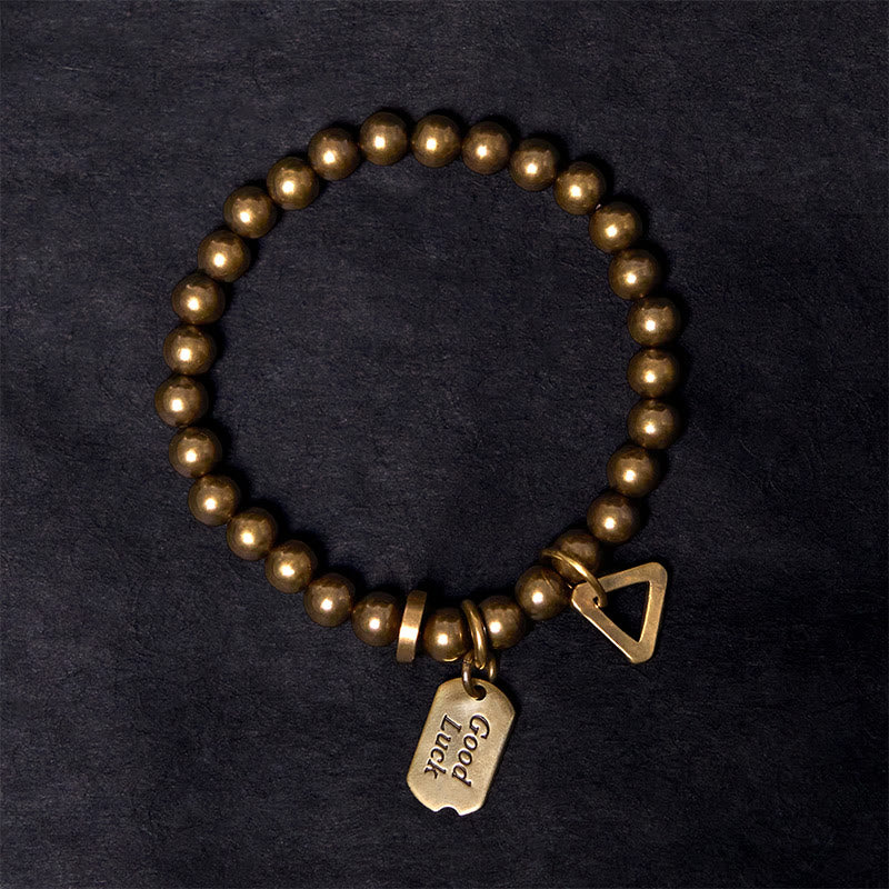 Buddha Stones Retro Pure Copper Brass Luck Bracelet - image 2