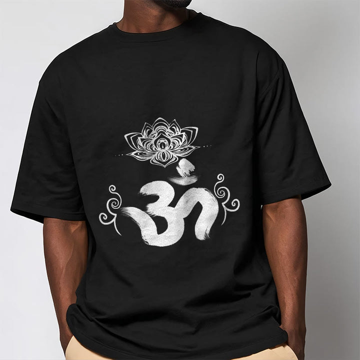 Buddha Stones Om Symbol Sanskrit Floral Tee T-shirt - image 7
