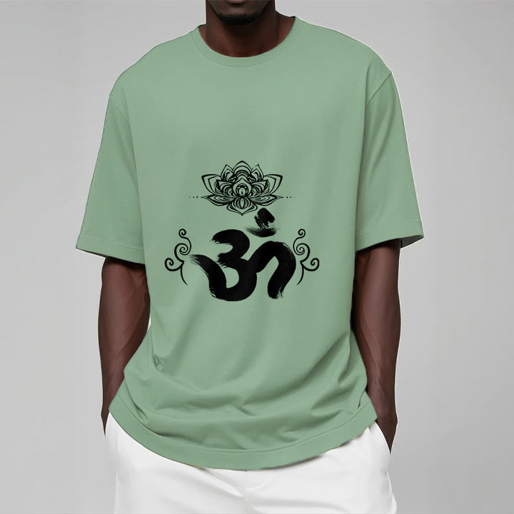 Buddha Stones Om Symbol Sanskrit Floral Tee T-shirt - image 19