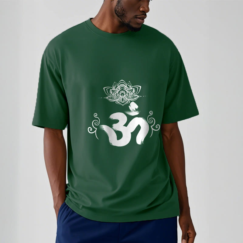 Buddha Stones Om Symbol Sanskrit Floral Tee T-shirt - image 5