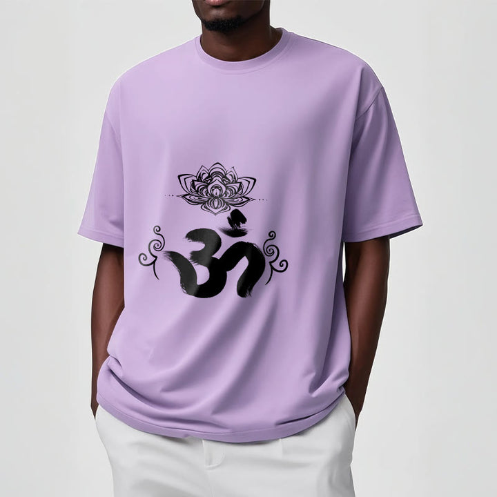 Buddha Stones Om Symbol Sanskrit Floral Tee T-shirt - image 17