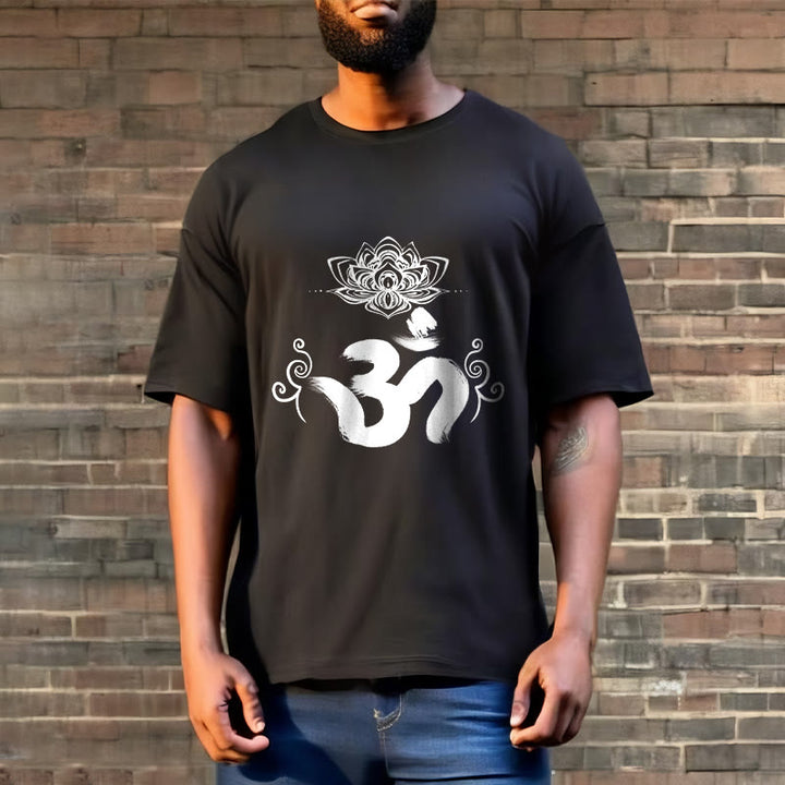 Buddha Stones Om Symbol Sanskrit Floral Tee T-shirt - image 8