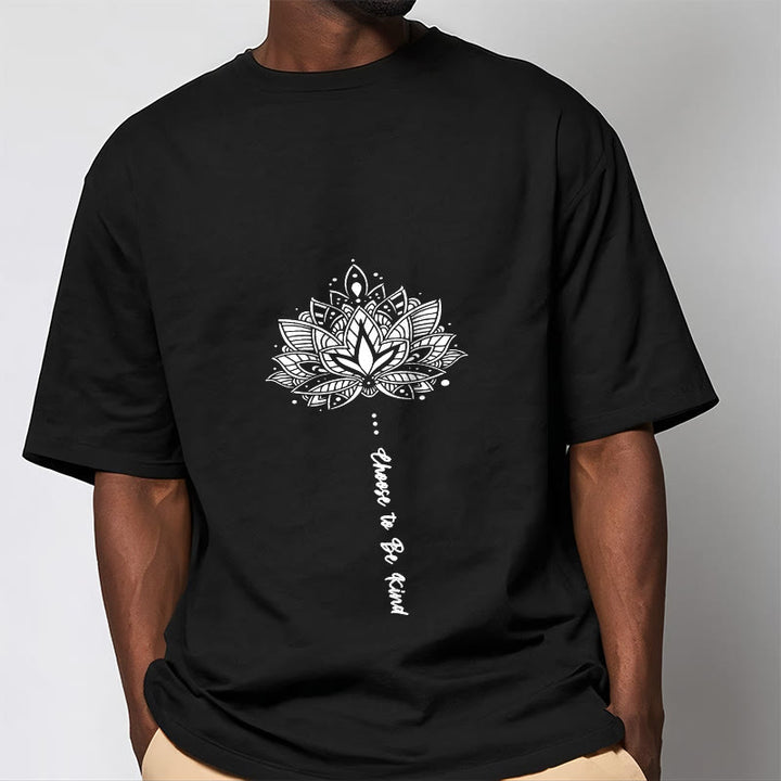 Buddha Stones Choose To Be Kind Geometric Flower Tee T-shirt - image 4