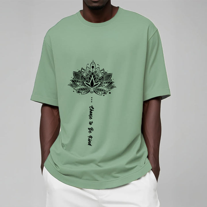 Buddha Stones Choose To Be Kind Geometric Flower Tee T-shirt - image 15