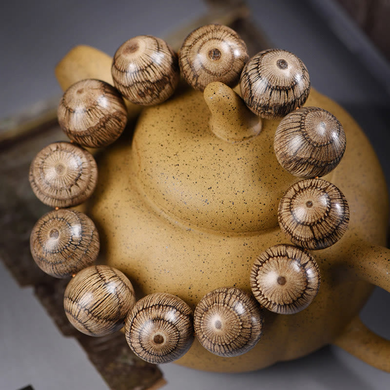 Buddha Stones Gnetum Wood Beads Protection Bracelet - image 1