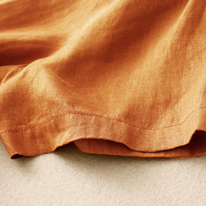 Buddha Stones Casual Short Sleeve Bowknot Tie Straps Women's Midi Dress With Pockets - image 4