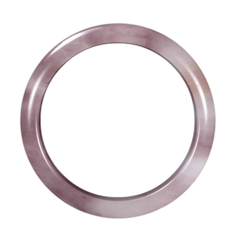 Buddha Stones Purple Jade Happiness Protection Bracelet Bangle - image 9