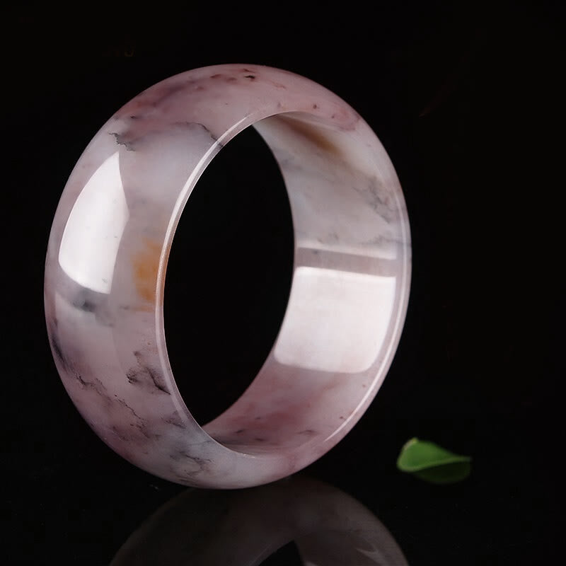 Buddha Stones Purple Jade Happiness Protection Bracelet Bangle - image 11