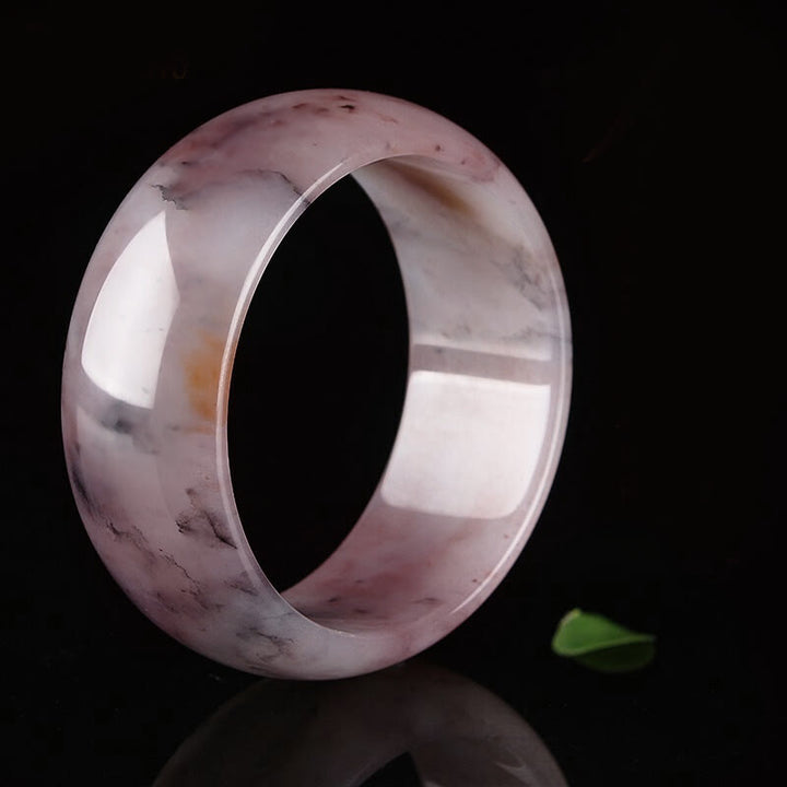 Buddha Stones Purple Jade Happiness Protection Bracelet Bangle - image 11