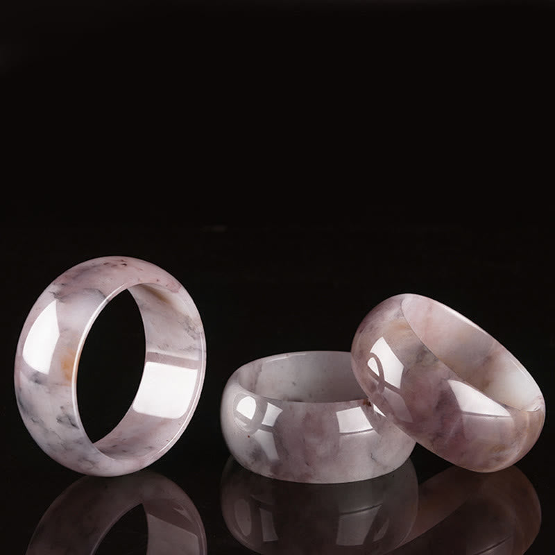 Buddha Stones Purple Jade Happiness Protection Bracelet Bangle - image 14