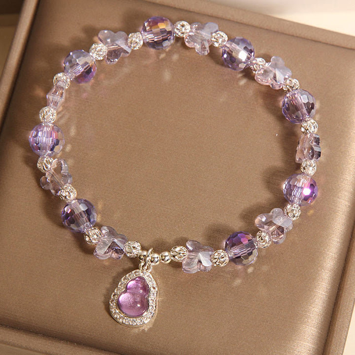 Buddha Stones Butterfly Gourd Amethyst Citrine Labradorite Balance Bracelet - image 2