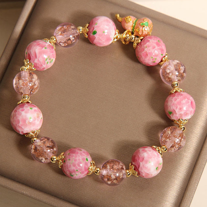 Buddha Stones Gourd Liuli Bracelet - image 2