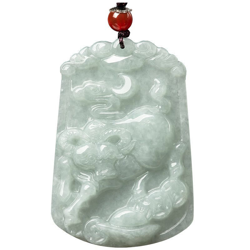 Buddha Stones Natural Jade 12 Chinese Zodiac Abundance Amulet Pendant Necklace - image 12