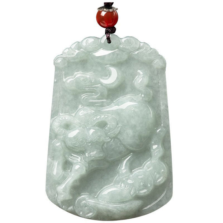 Buddha Stones Natural Jade 12 Chinese Zodiac Abundance Amulet Pendant Necklace - image 12